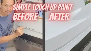 Simple Car Paint Touch Up For Damaged and Peeling Paint.