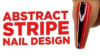 Young Nails Nail Demo - Abstract Stripe Nail Design - Acrylic/Gel Paint Nails