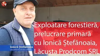 Despre exploatare forestieră și prelucrare primară cu Ionică Ștefănoaia - Lăcusta Prodcom SRL
