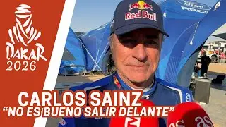 CARLOS SAINZ CAUTO ANTE LA ETAPA MARAT&Oacute;N 🏜️⚠️: &ldquo;NO ES BUENO SALIR DELANTE&rdquo;