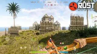 PRIMITIVE TERRITORY CLASH GAMEPLAY IN RUST MOBILE | ATTACK | PART-14 |