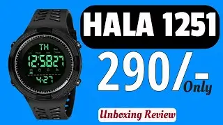 HALA 1251 Digital Watch Unboxing Review (Hindi)