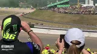 Sachsenring 2022 MotoGP, Trib&uuml;ne T4 VR46. Rennstart