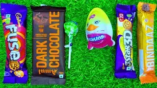 ASMR Most Popular Candys / some lots of colorful rainbow lollipop candy / unpacking chocolate eat