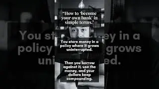 BE THE BANK. Advance Life Insurance Strategy Lessons #InfiniteBanking #YourFamilyBank #LifeInsurance