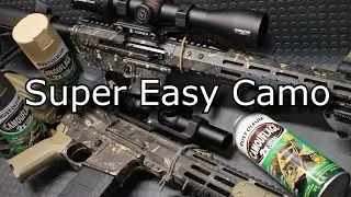 SUPER EASY Rustoleum camo looks great