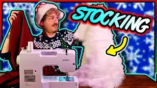 I'VE BEEN USING MY SEWING MACHINE WRONG!! | Sewing A Christmas Stocking From Scratch