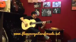 Israel Cerreduela plays the J. Mar&iacute;n Plazuelo 2013 flamenco guitar for sale