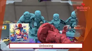 Marvel United with Kickstarter Exclusive Extras [Board Game] - Unboxing