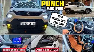 Tata Punch Pure Base to Top Modified With Price ✅ Tata Punch PPF Installation With Price ✅