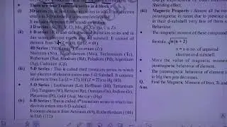 12th Inorganic chemistry (Class - 175) (L-02) D&F - Block Elements