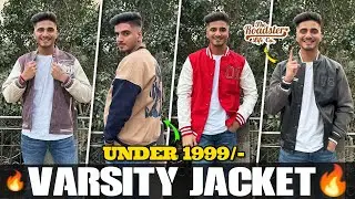 Best Budget Varsity Jackets For Men Under ₹1999🔥 | Winter Fashion Haul