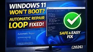 Fix Windows 11 Automatic Repair Loop | Windows 11 Not Booting | EFI & DiskPart Method