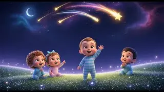 Counting Stars at Night 🌙✨ Fun Learning Song for Kids | Toddler Bedtime Adventure