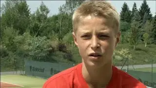 Tennis Supertalent Rudi Molleker (13 Jahre, Deutschland)