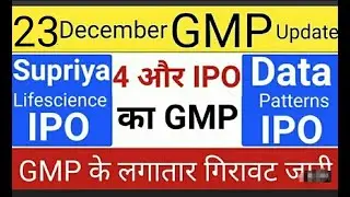 Data Patterns IPO &bull; CMS Info Systems IPO  &bull; Supriya IPO &bull; Medplus Health IPO Listing Strategy &bull; IPO