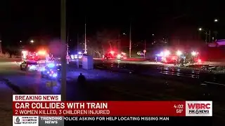 2 killed, 3 children injured after car collides with train in Birmingham