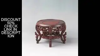 Classical Chinese Style Incense Table, Circular Flower Table, Bonsai Vase, Teapot Decoration, Antiqu