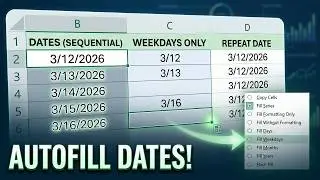 Excel Date Autofill: Fill Days, Weeks & More Automatically