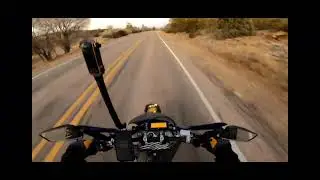 Sunset ride into and back to Reserve NM 