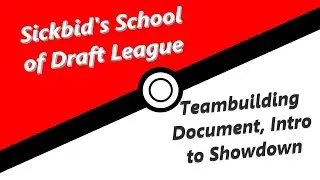 Draft League Team builder document and Showdown intro!
