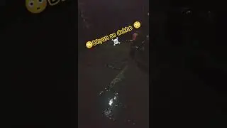 Mysterious creature visible in night rain #scary #horrorshorts #mysterious