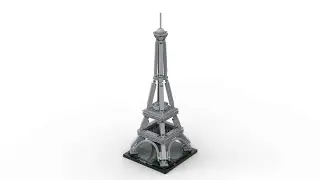 Lego 21019 The Eiffel Tower Speed Build LDD by PLegoBB