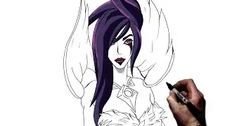 How To Draw Morgana | Step By Step | League Of Legends