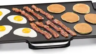 Presto 07061 22-inch Electric Griddle With Removable Handles, Black-Review  #Shorts