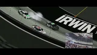 NR2003 2014 Denny Hamlin Crash @ Bristol Reenactment