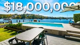 Inside this MASSIVE Waterfront Sydney Mansion For Sale in Cremorne, NSW | Mansion Tour Australia