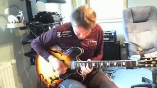 Modern Blues Guitar Solo,Robben Ford, Larry Carlton style