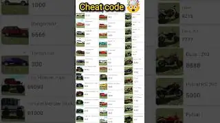 #Bike+Car+Truck+Tractor+Monster Car+Bus || All Cheat Codes 🤯|| Indian Bike Driving 3D #gaming