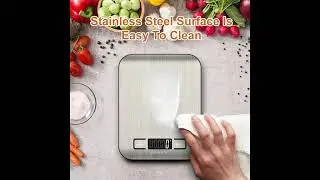 CROWNFUL Food Scale, 11 lb Digital Kitchen Scales W/ Built in Coin Battery, Weight Ounces and Grams