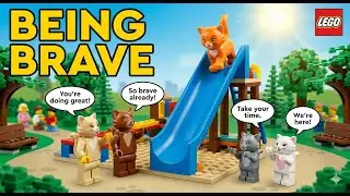 🧱🐱 A LEGO kitten faces his biggest fear!