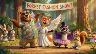 Wild Fashion | Forest Animals Dress-Up Song | Moustache Monkey, Beard Bear & more | Wacky Kids Song
