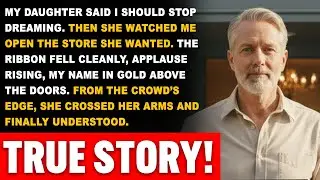 My Daughter Said I Should Stop Dreaming — Then She Watched Me Open The Store She Wanted