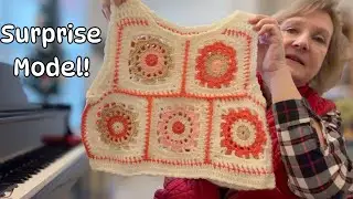Видеообзор жилета Catherine Granny Square Vest и неожиданная модель!