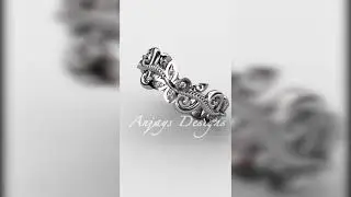 Modern Artisan Butterfly Nature Inspired Engagement Ring ADLR138B