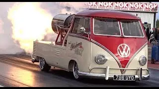 JET CAR - Jet Powered VW Pickup - NIGHT RACING - 11.27 @ 139mph