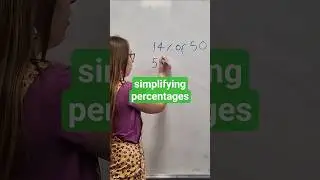 Simplifying percentages #maths #mathstips #mathstipsandtricks #mathshacks