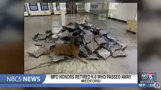 Medford PD honors retired K-9 who passed away