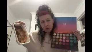 grwm makeup to eat lasagna in bed