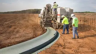 Genius Way this Advanced Machine Builds Road Curbs