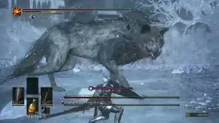 Dark Souls III - Champion's Gravetender & Gravetender Greatwolf (Boss Fight)