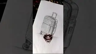 Suitcase drawing 🧳☠️ #suitcase #drawing #sketch #shorts #trending #art #suitcasetravels #drawing