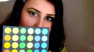 Apple Green Eyeshadow Tutorial  Dramatic makeup Look