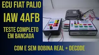 Fiat Palio - IAW 4AFB - Teste completo em bancada, com e sem bobina externa + decode.