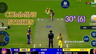 Vivo IPL 2021 - pat cummins hits 30 runs in just 6 ball | CSK vs Kkr | real cricket 20