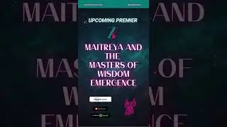Breaking news MAITREYA AND THE MASTERS OF WISDOM EMERGENCE.